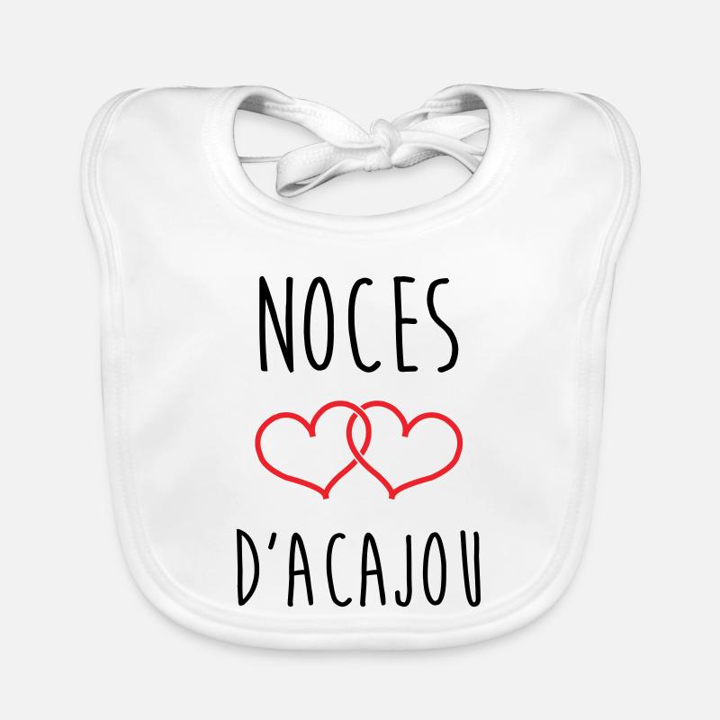 Mahogany Wedding 27 Years Organic Baby Bibs