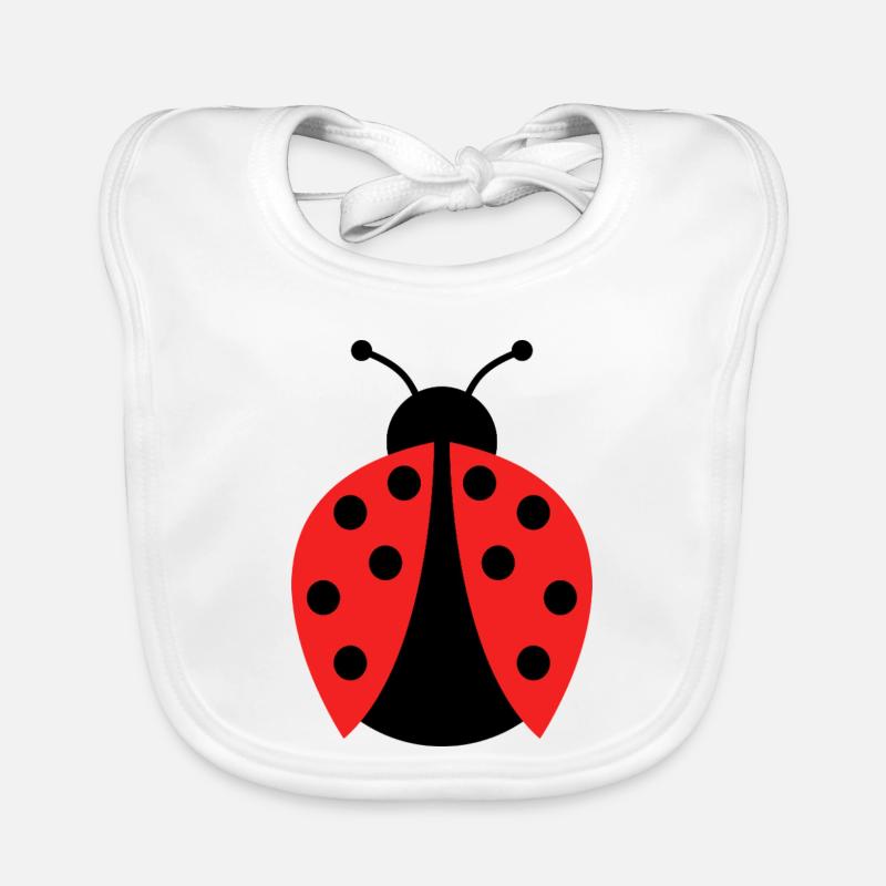 ladybug Organic Baby Bibs