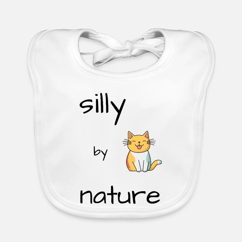 Silly Katze Baby Bio-Lätzchen
