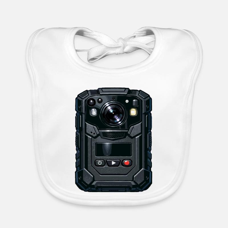 Robuste Action Cam-Illustration Baby Bio-Lätzchen