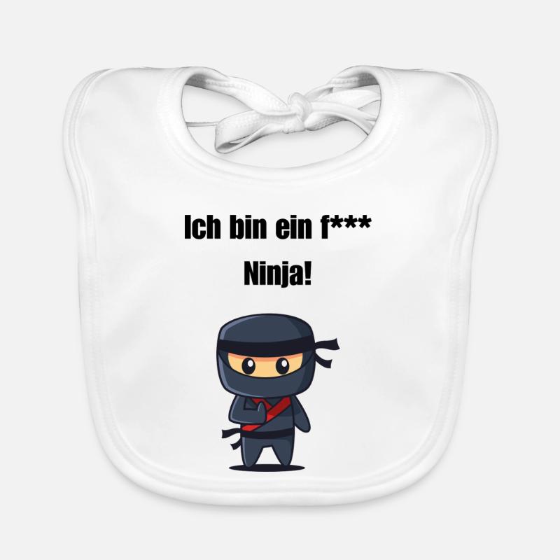Ich bin ein f*** Ninja! Baby Bio-Lätzchen
