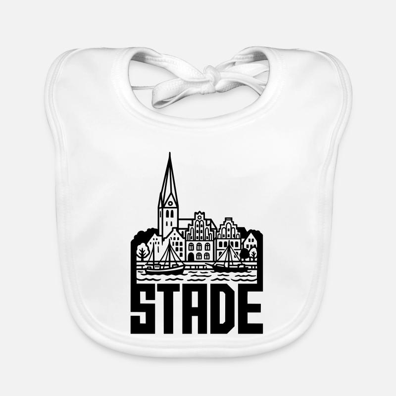 Stade Silhouette Landmark Organic Baby Bibs