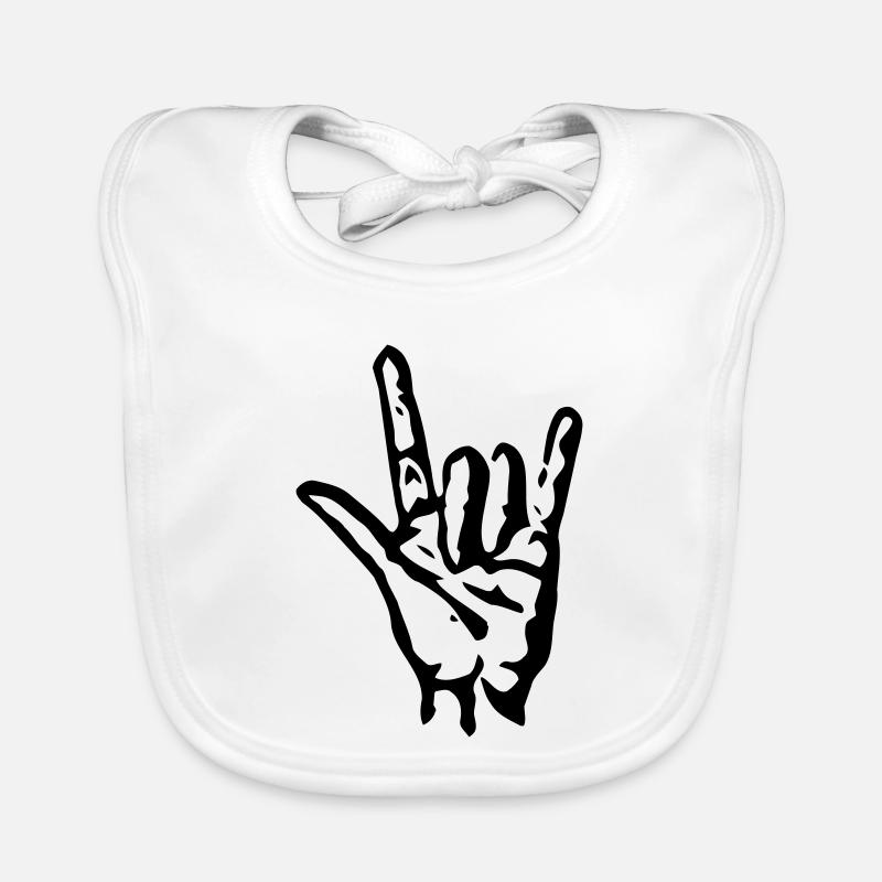 Cool - Organic Baby Bibs - white