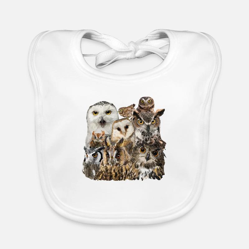 Owls Organic Baby Bibs