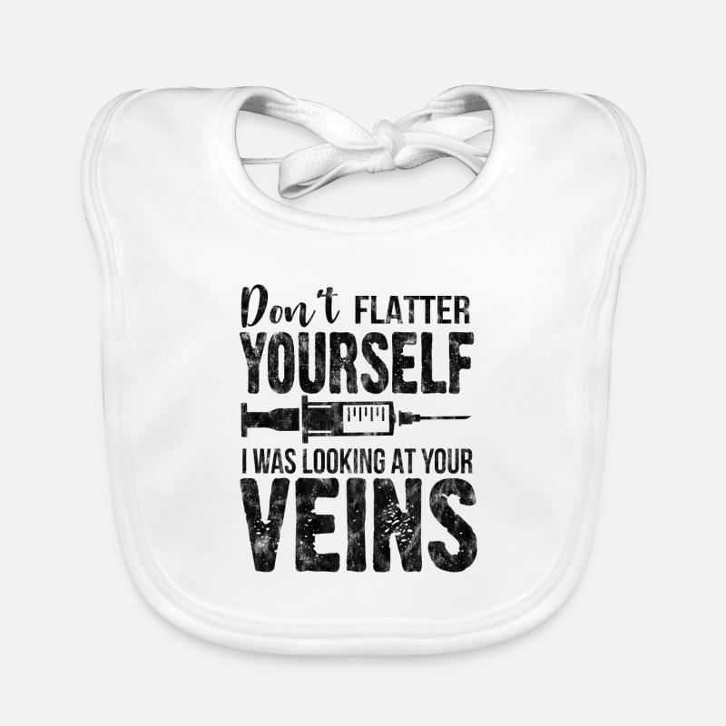 Ne te flatte pas, je regardais tes veines Bavoir bio Bébé