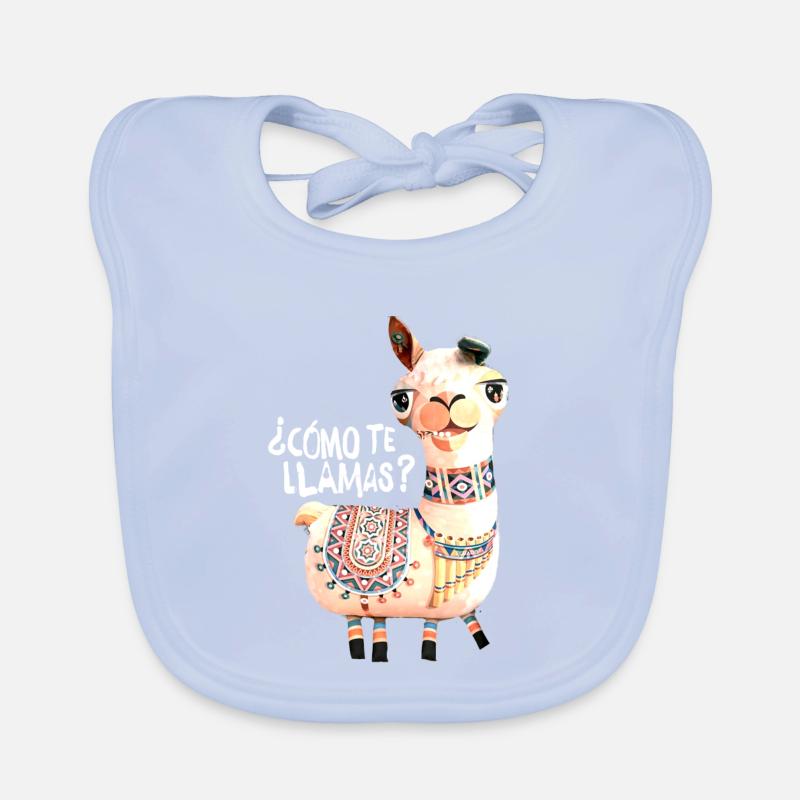 Lama,alpaka, Illustration, Comic Baby Bio-Lätzchen