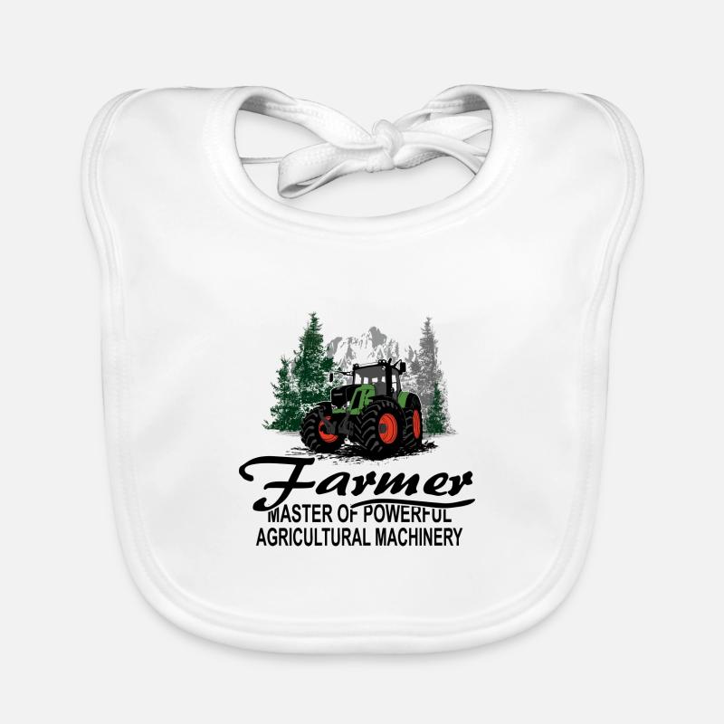 Traktor - Schlepper - Landwirt - Bauer Baby Bio-Lätzchen