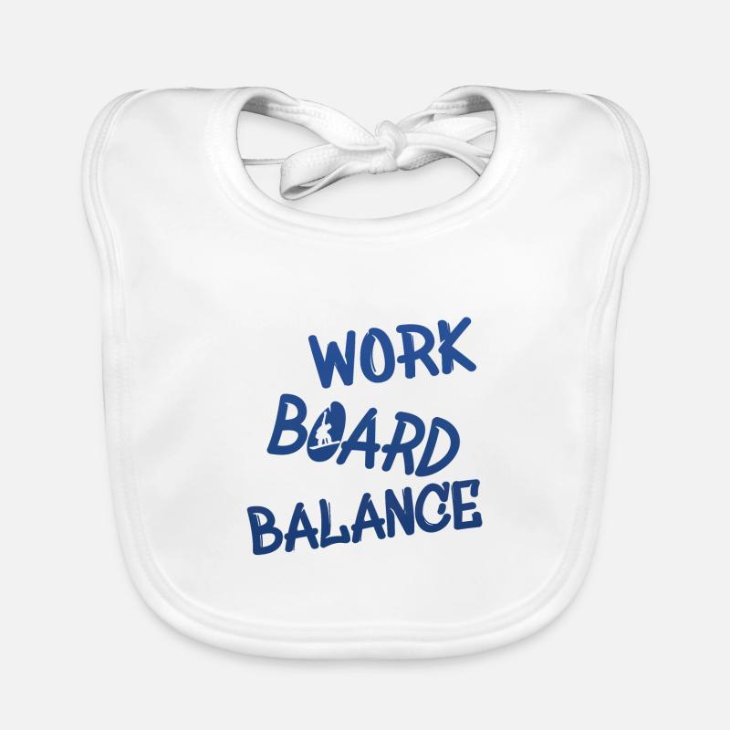 snowboarding boarden Baby Bio-Lätzchen