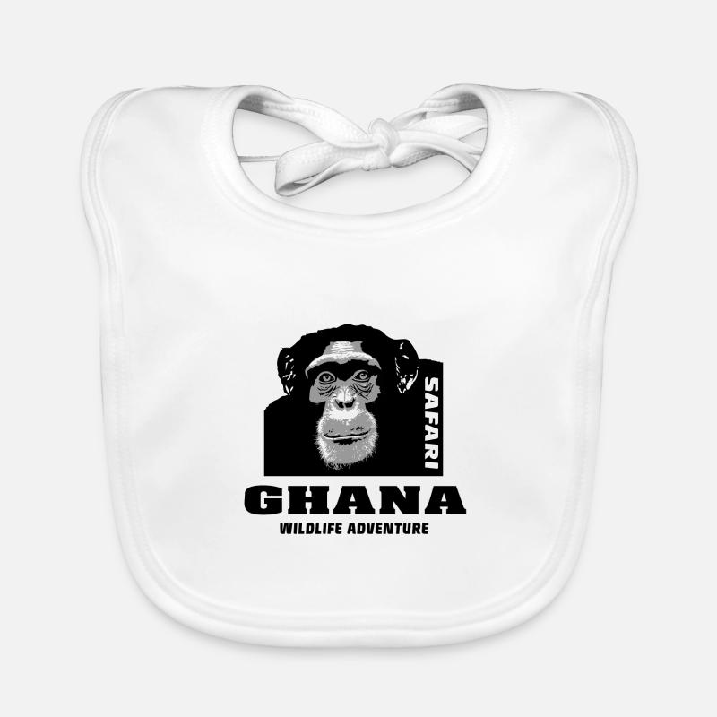 Ghana - Schimpanse Baby Bio-Lätzchen