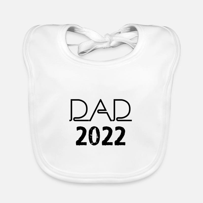 das 2022, schwarz,vater Baby Bio-Lätzchen