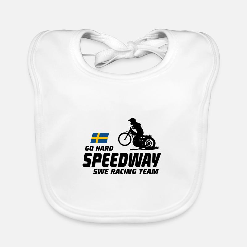 Speedway - Motorcycle Speedway Baby Bio-Lätzchen