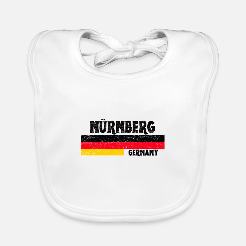 Nürnberg Deutsche Flagge Baby Bio-Lätzchen