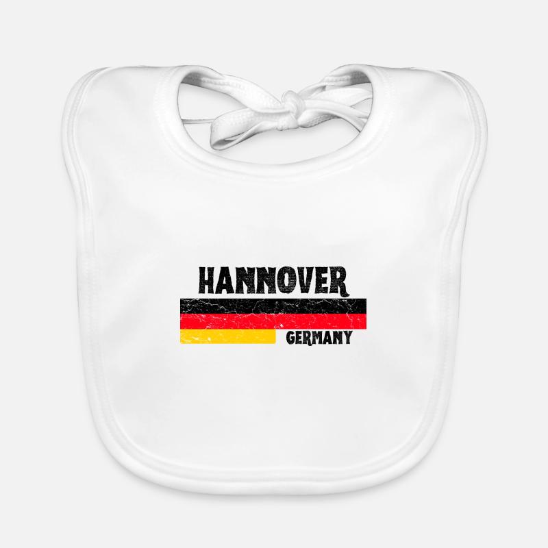 Hannover Germany Flag Organic Baby Bibs