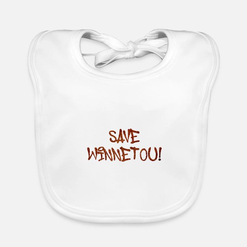 save winnetou,font,typo,black,western,brown Organic Baby Bibs