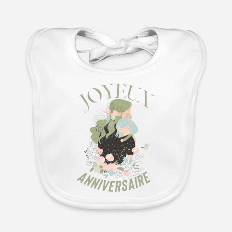 Joyeux anniversaire maman Bavoir bio Bébé