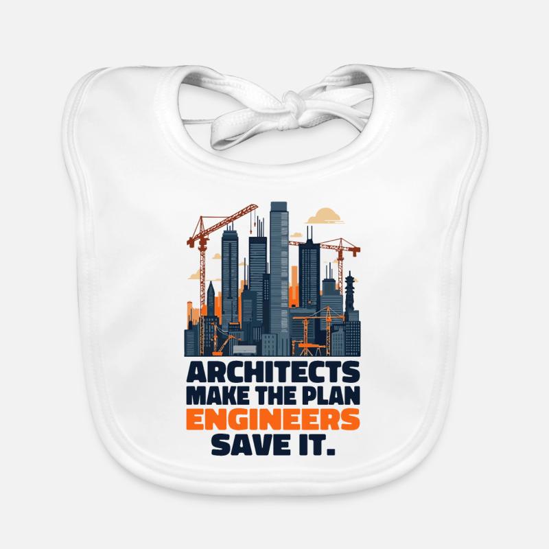 Les architectes font le plan, les ingénieurs le sauvent Bavoir bio Bébé