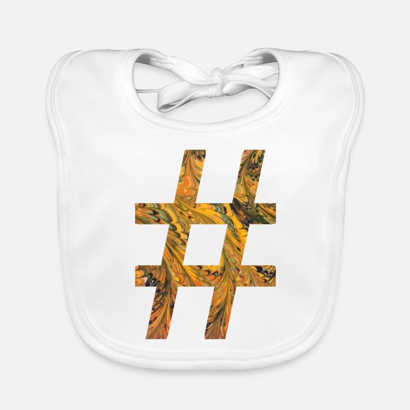 symbole de hashtag e 116 Bavoir bio Bébé