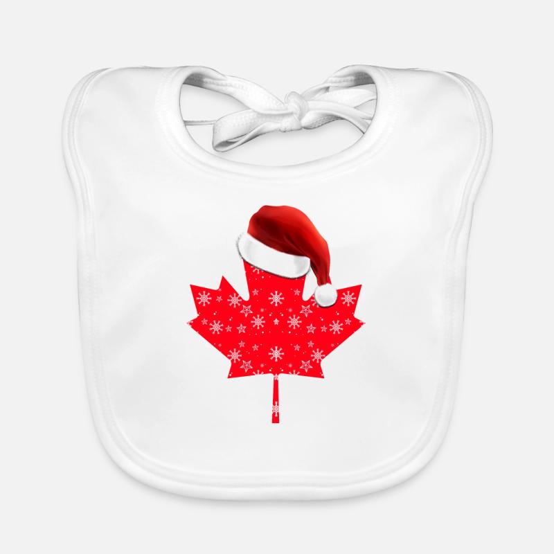 Noël Canada Bavoir bio Bébé