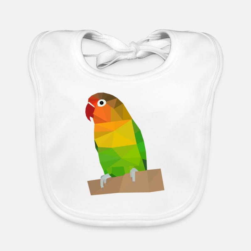 Cadeau de têtes de pêche inséparables inséparables Bavoir bio Bébé