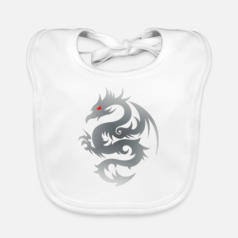 Grey Dragon Organic Baby Bibs