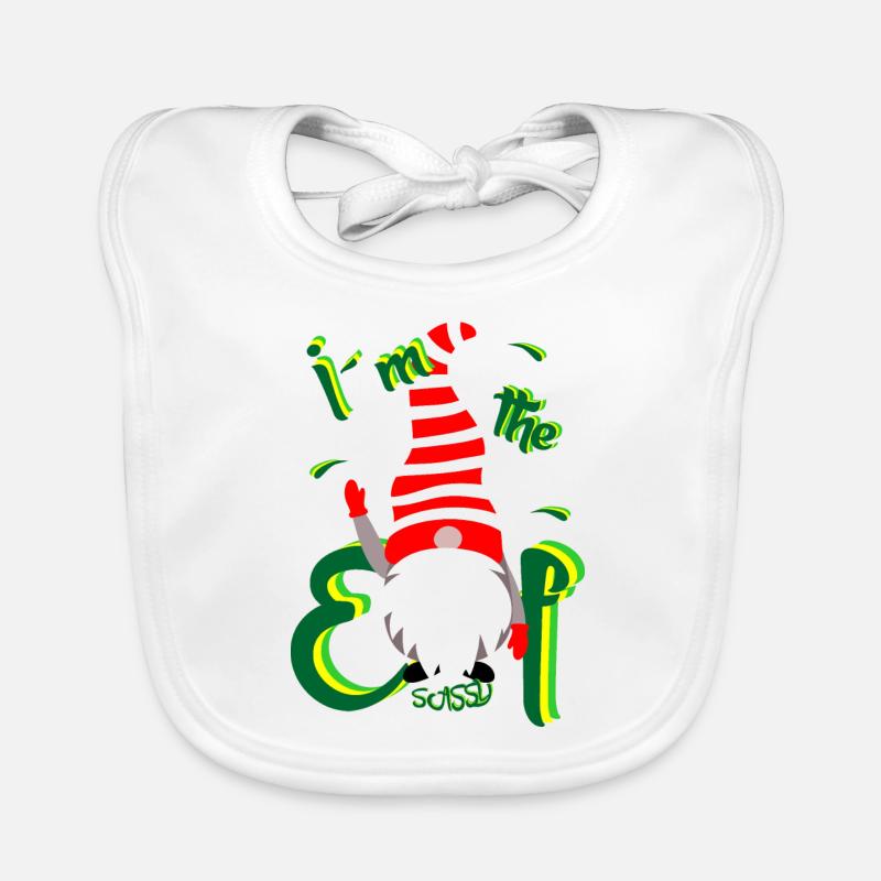 Elfe gnome effronté Bavoir bio Bébé