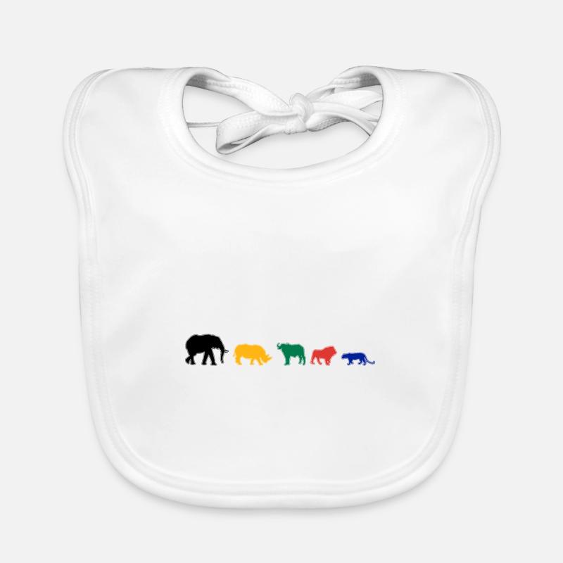 Big Five Afrika Safari Baby Bio-Lätzchen
