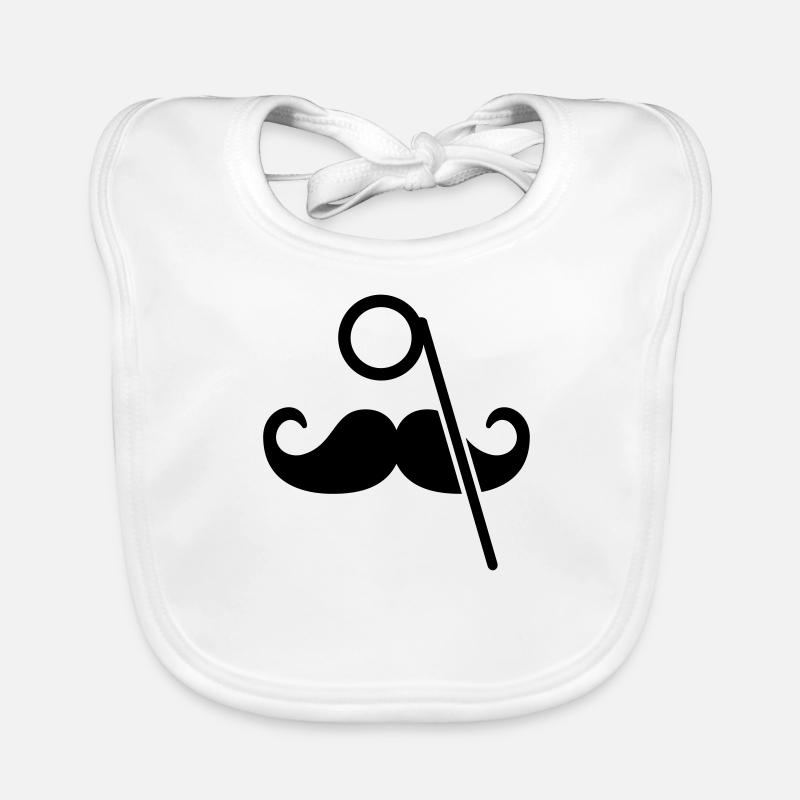 moustache Bavoir bio Bébé