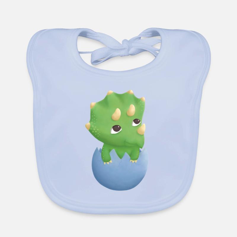 Cute Tricetops In Egg Shell Organic Baby Bibs