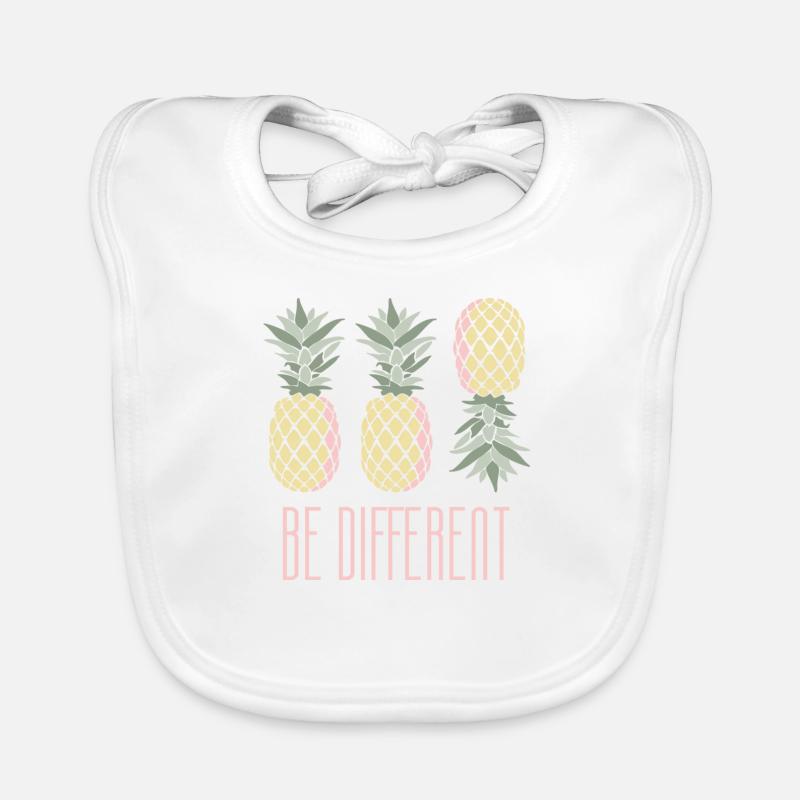 Pineapple Be Different Baby Bio-Lätzchen