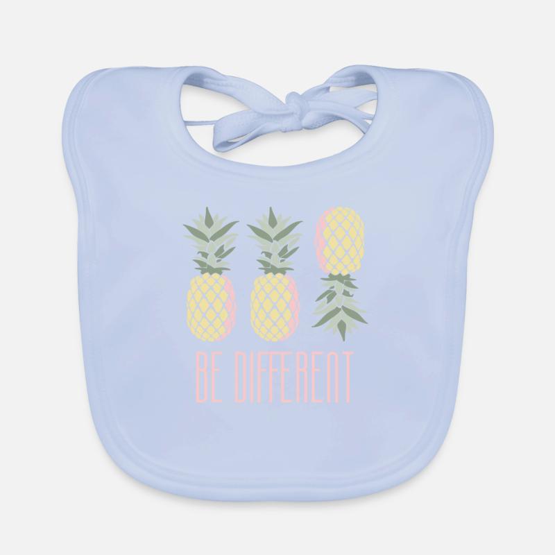 Pineapple Be Different Organic Baby Bibs