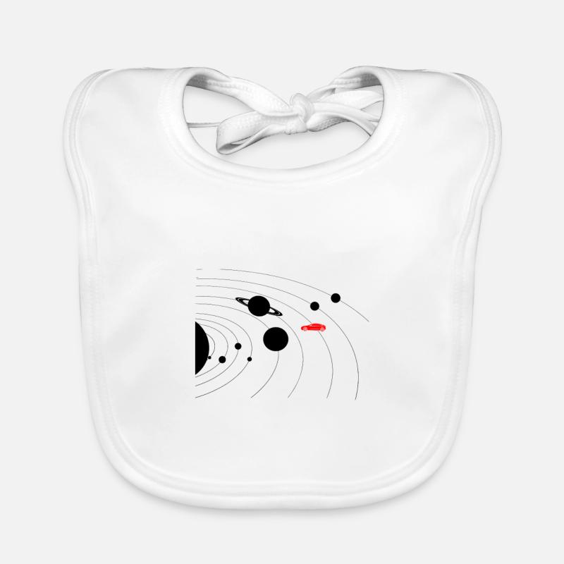 sonnensystem tesla Baby Bio-Lätzchen