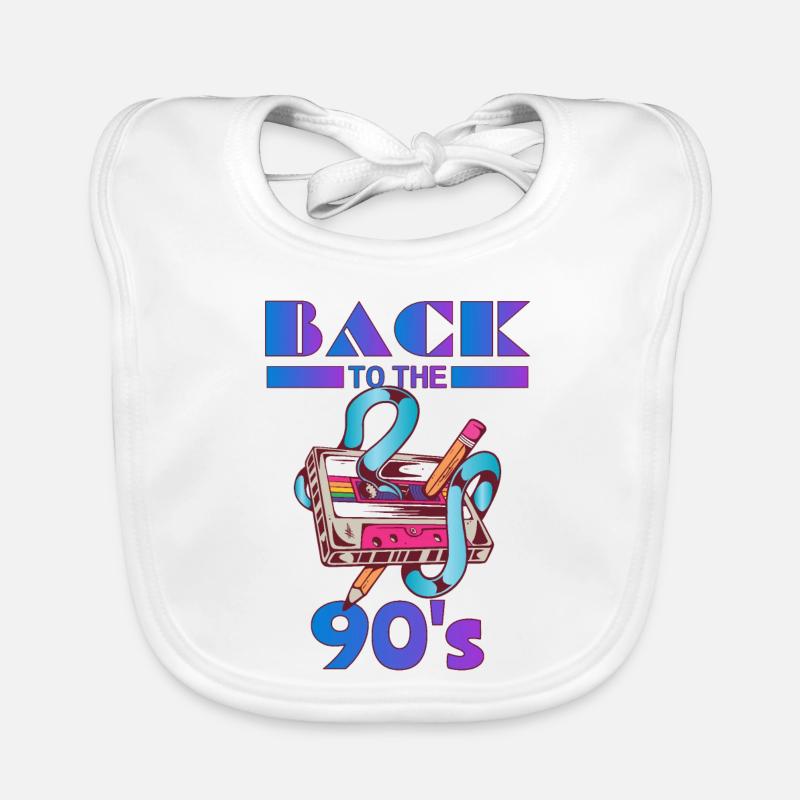 Retour dans les années 90 avec cassette musicale Bavoir bio Bébé