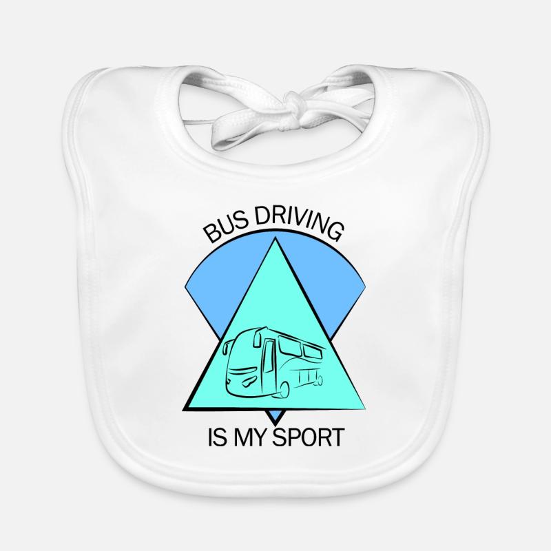 Bus Bus Driver School Bus Bus Bus Bus Driver Organic Baby Bibs