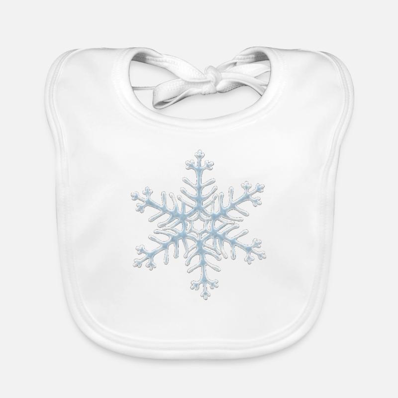 snowflake Organic Baby Bibs
