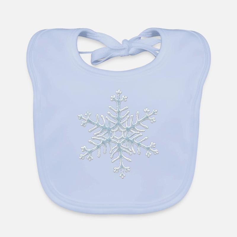 sneeuwvlok Bio-slabbetje voor baby's