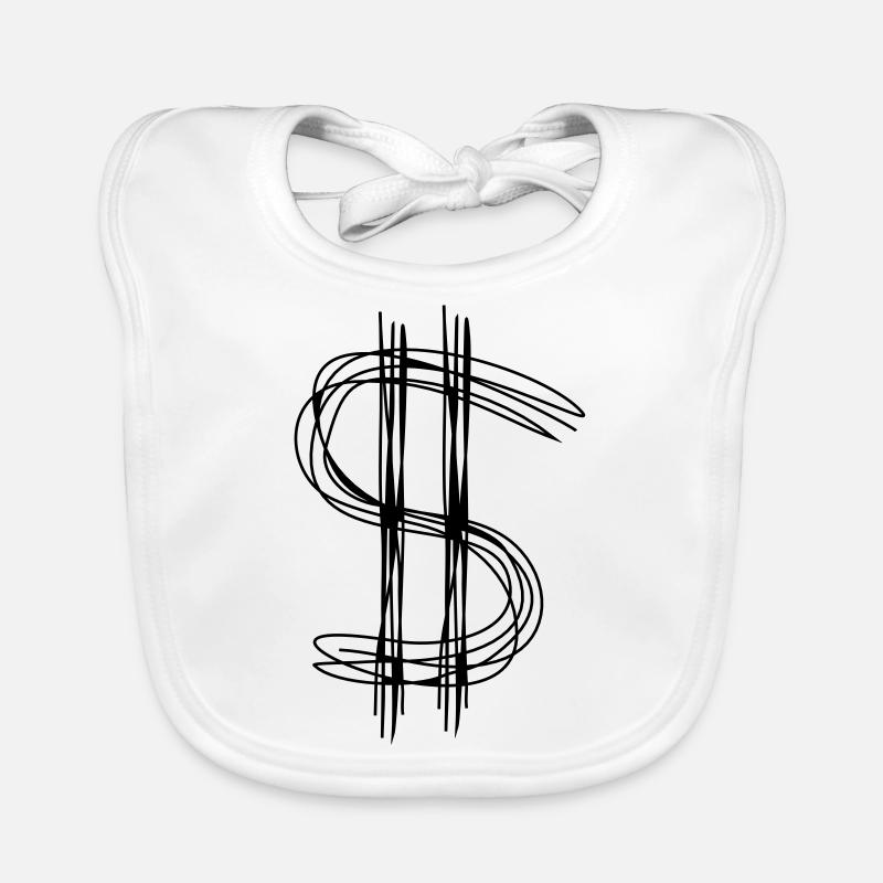 Dollar sign dollar Organic Baby Bibs