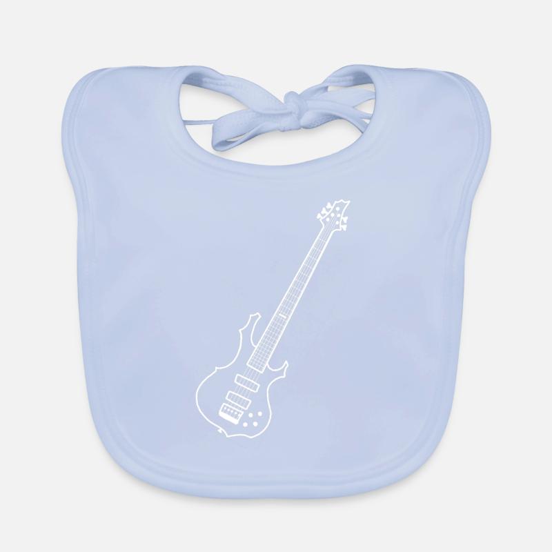 Guitare basse Bavoir bio Bébé