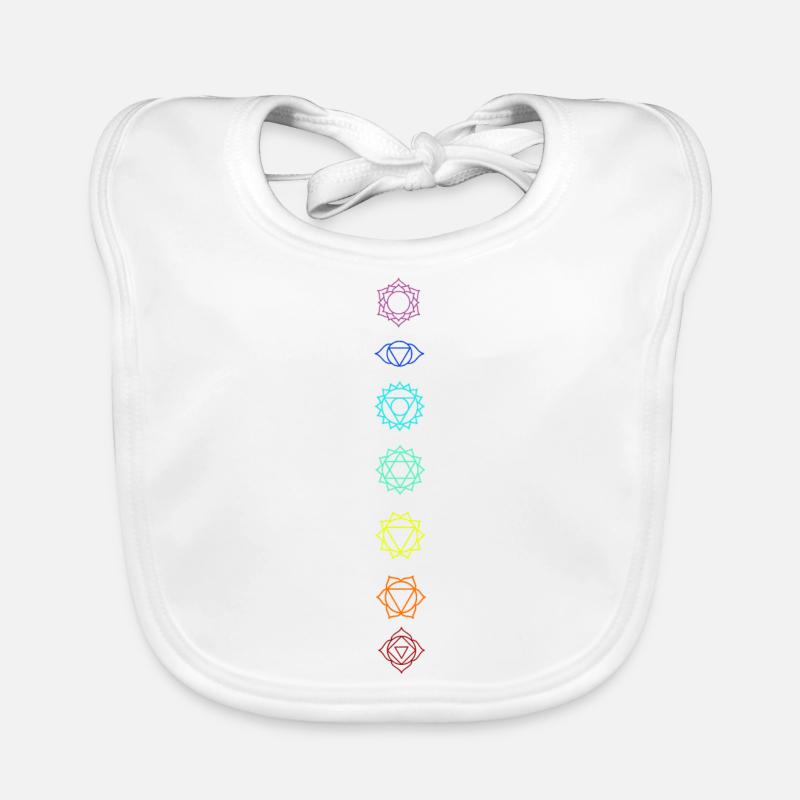 Seven chakras Organic Baby Bibs