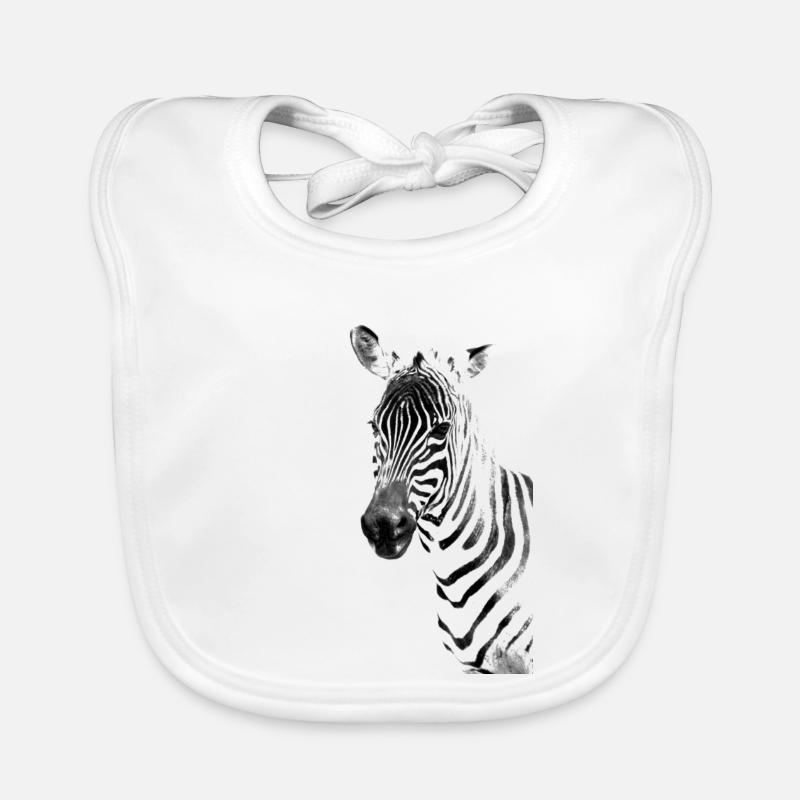 Zebra tête Bavoir bio Bébé