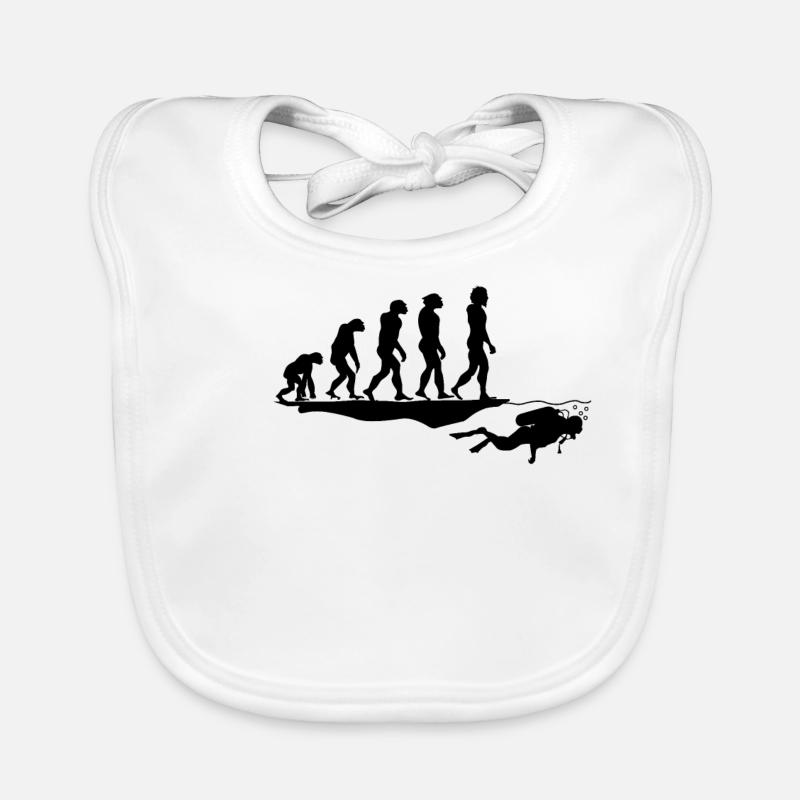 Divers dive evolution Organic Baby Bibs