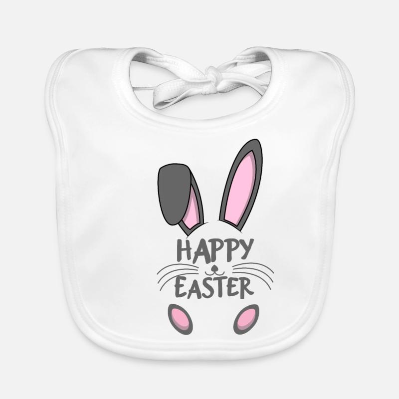 Joyeux lapin de Pâques Bavoir bio Bébé