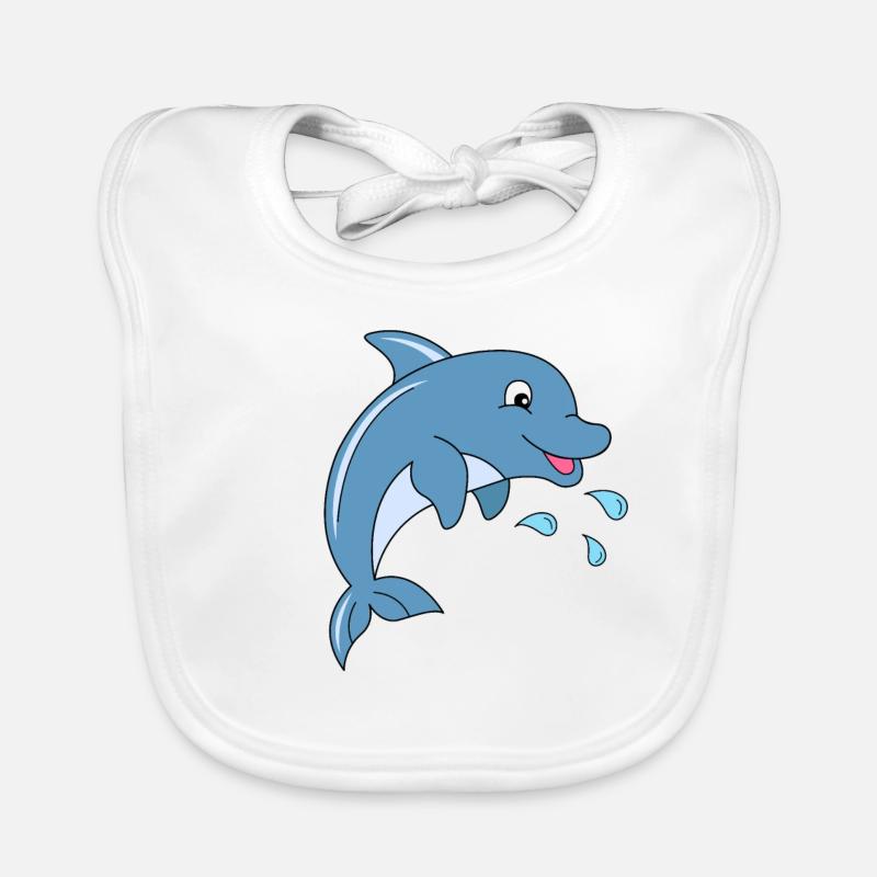 dolphin Organic Baby Bibs