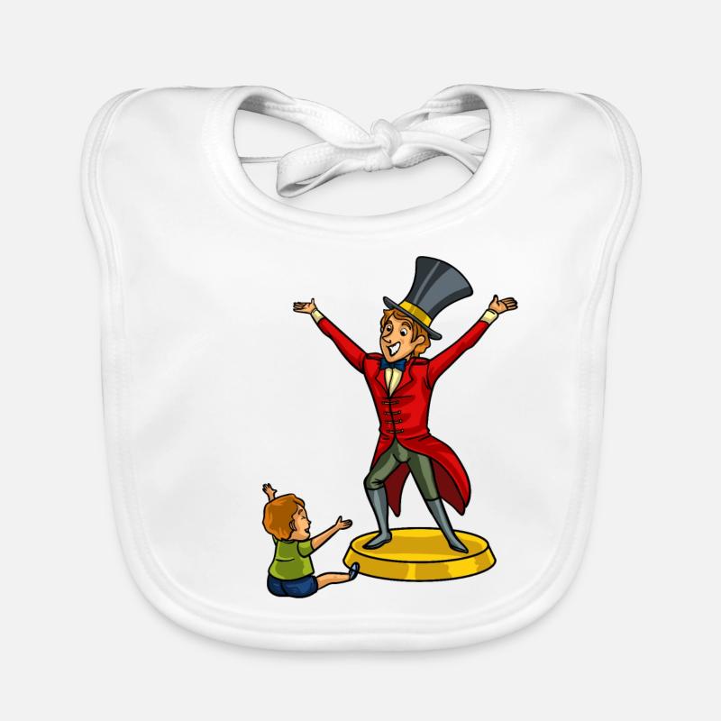 Ringmaster circus ringmaster daddy gift Organic Baby Bibs