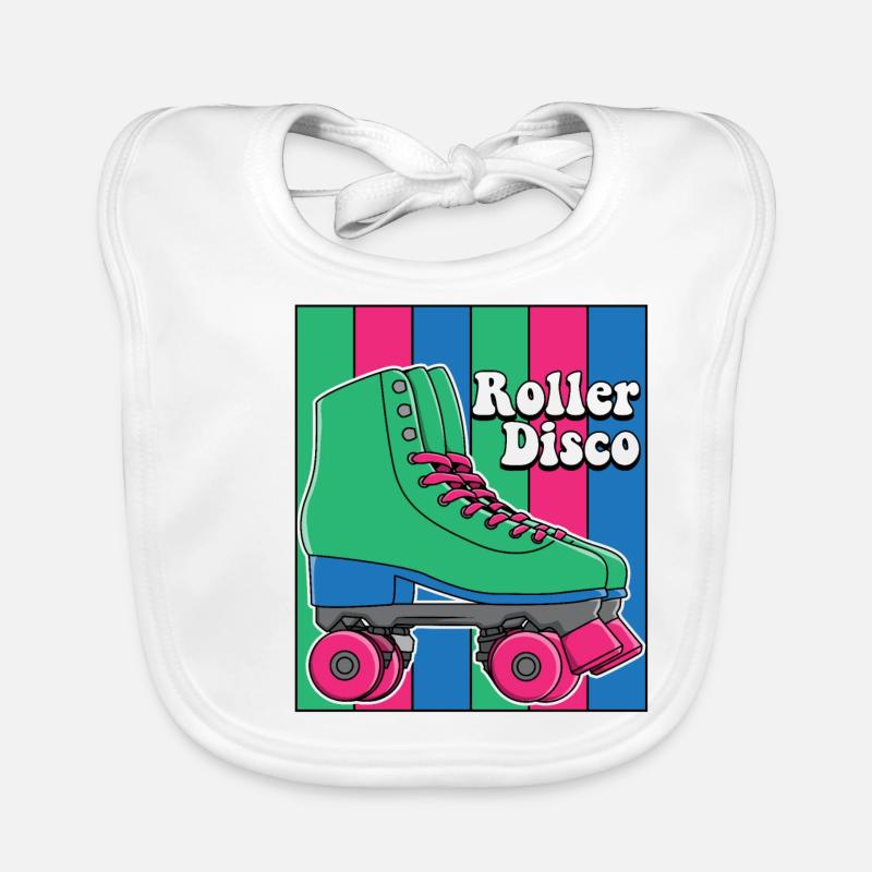 Roller Roller Roller 70 80 cadeau Bavoir bio Bébé