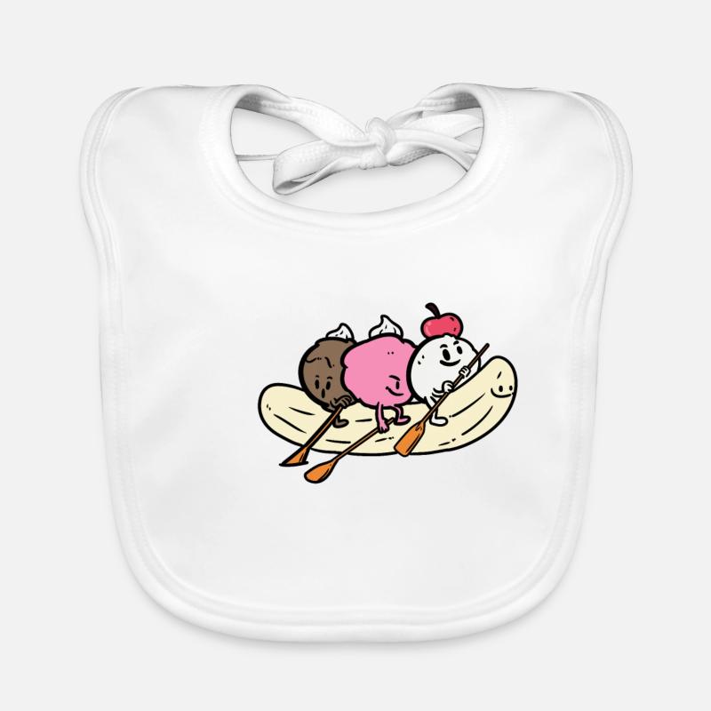 Banana Split Organic Baby Bibs