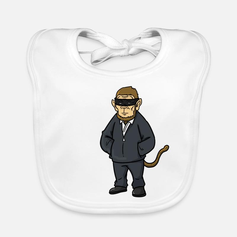 Robber Leader Monkey, monkey Organic Baby Bibs