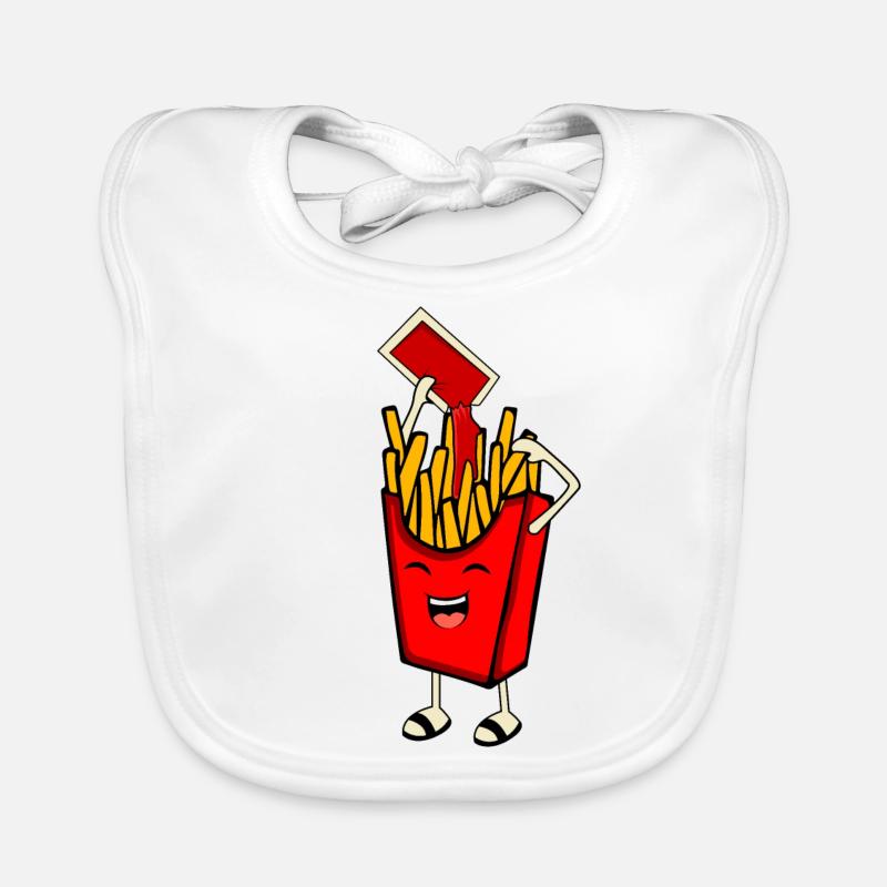 Frites et sauce Bavoir bio Bébé
