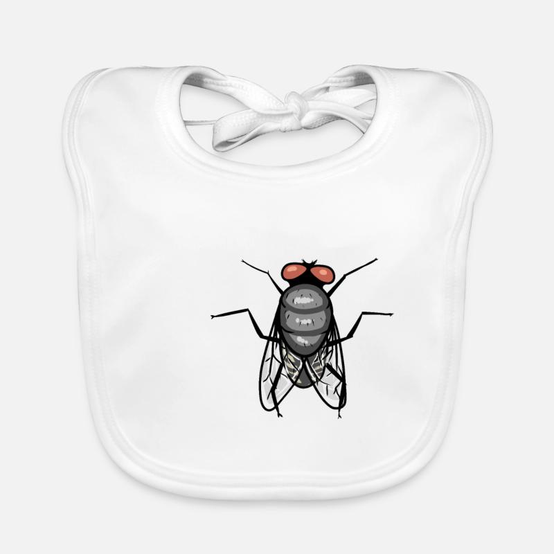 Fly Insects Animals Organic Baby Bibs