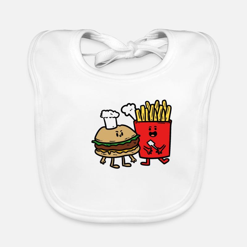 Chef Burger et Frites Bavoir bio Bébé