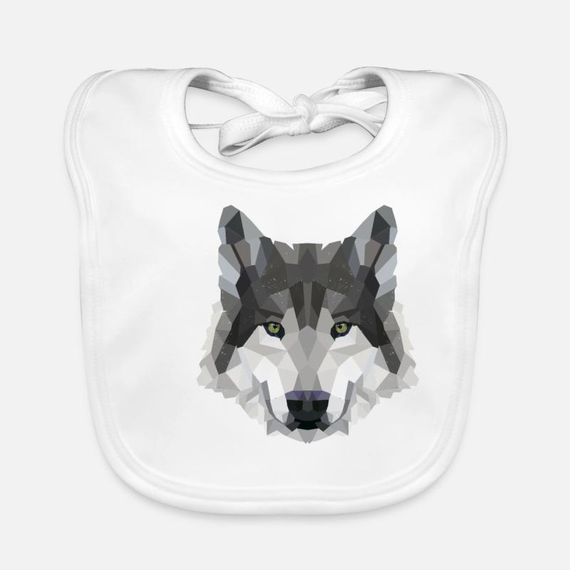 POLYGON WOLF WOLVES HUSKY PACK DOG PACK PACK Organic Baby Bibs